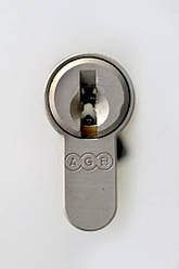 Циліндр AGB Scudo DCK/80мм, ключ-ключ, 40/40 матовий нікель