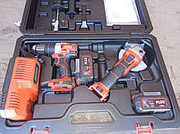 Шуруповерт аккумуляторный FLEX PD 2G 18.0 EC FS 55 + угловая шлифмашина FLEX L 125 18/0-EC, фото 9
