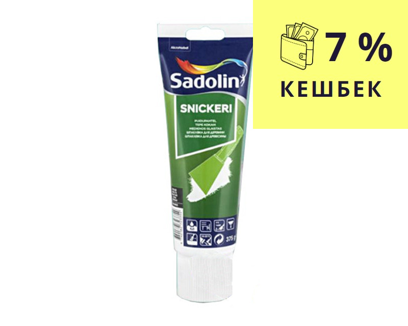 Шпатлевка акриловая SADOLIN SNICKERI для древесины белая 375гр - фото 1 - id-p1182328317