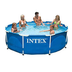 Каркасний басейн Intex 28200 (305-76 см), 4485 л. Круглий, World-of-Toys