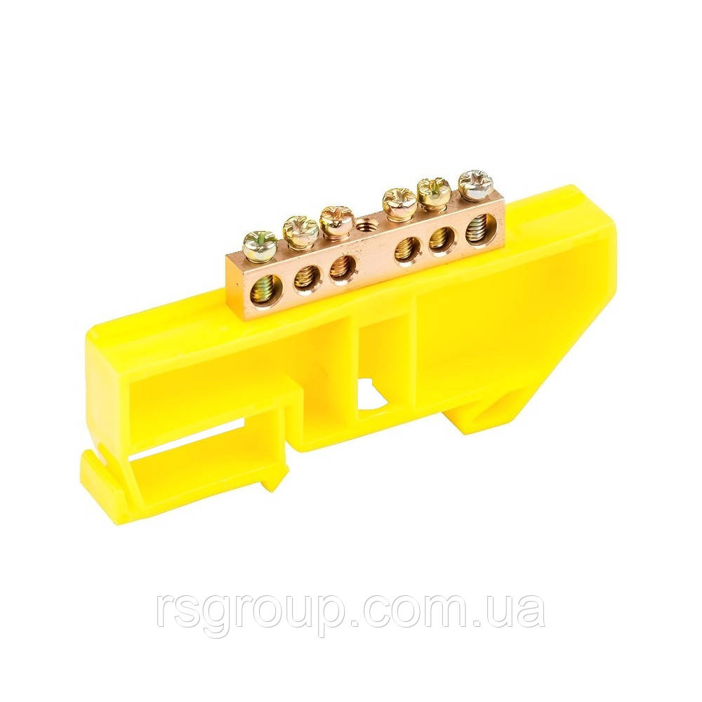 Шина нульова CD 6X9/6 для кріплення на DIN-рейку