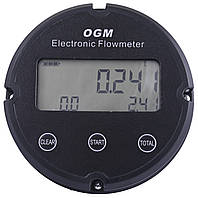 Електронний лічильник палива OGM-25, для дизеля, масла та бензину, 20-120 л/хв