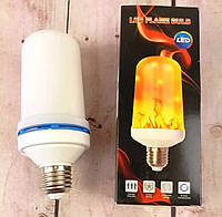 LED светодиодные лампы и светильники лампочки с эффектом огня лед лампа декор лампа эффектом пламени