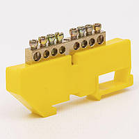 Шина нульова CD 6X9/8 для кріплення на DIN-рейку