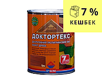 Лазур-лак антисептический ІРКОМ ДОКТОРТЕКС ІР-013 для древесины орех 0,8л