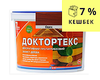 Лазурь-лак антисептический ІРКОМ ДОКТОРТЕКС ІР-013 для древесины орех 3л