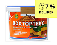 Лазурь-лак антисептический ІРКОМ ДОКТОРТЕКС ІР-013 для древесины сосна 3л