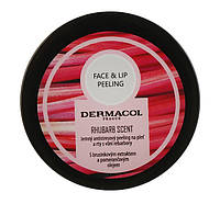 Мягкий Скраб пилинг-антистресс для лица и губ Dermacol Face & Lip Peeling Rhubarb Scent Peeling 50 г