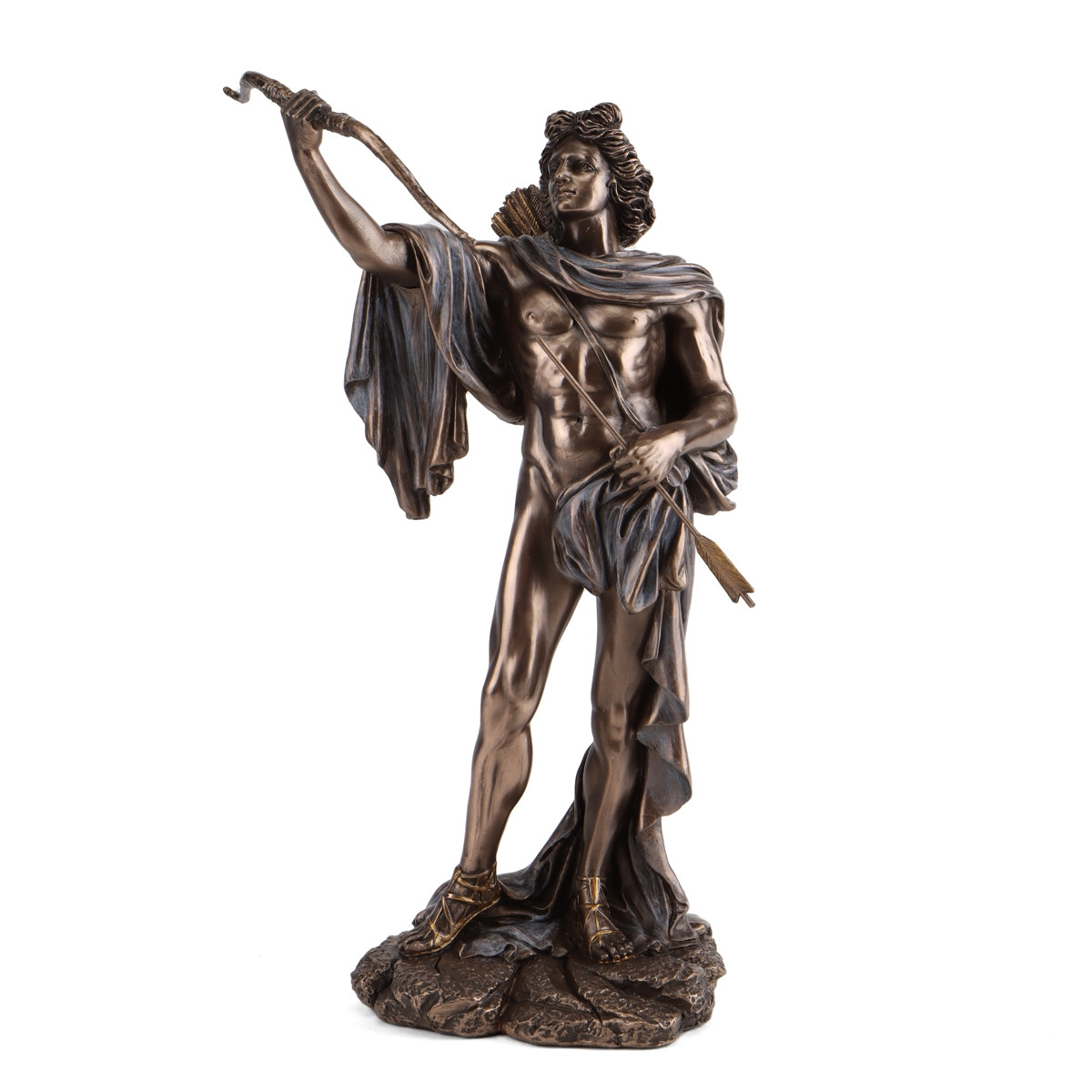 Статуетка Veronese Аполлон-поліжник чоловічої краси та здоров'я 30 см 70788 бронзове покриття