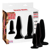 Набір анальних пробок - Black Mont Anal Trainer Kit Black