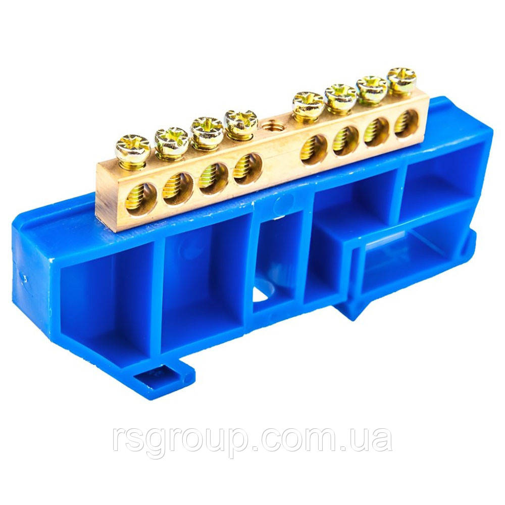 Шина нульова CD 6X9/8 для кріплення на DIN-рейку