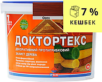 Лазурь-лак антисептический ІРКОМ ДОКТОРТЕКС ІР-013 для древесины орех 10л