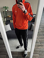 Мужской оранжевый спортивный костюм Kappa весна-осень, Удобный оранжевый костюм Каппа с лампасами Худи и Штаны