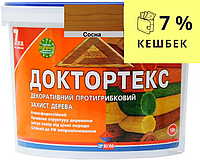 Лазур-лак антисептический ІРКОМ ДОКТОРТЕКС ІР-013 для древесины сосна 10л