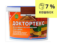 Лазур-лак антисептический ІРКОМ ДОКТОРТЕКС ІР-013 для древесины вишня 3л