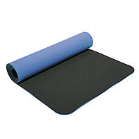 Коврик для фитнеса и йоги FI-3046 183x61x0,6см Синий
