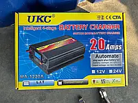 Зарядний пристрій для автомобіля UKC 12 вольтів 20 ампер зарядний для акумулятора з клемами BATTERY CHARGER, фото 4