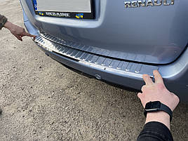 Накладка на задній бампер Renault Koleos 2008-2016 з загибом TAN