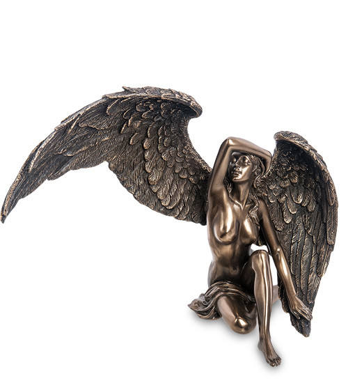 Настільна статуетка Veronese Дівчина Ангел 18х26 см 1906308 бронзове покриття