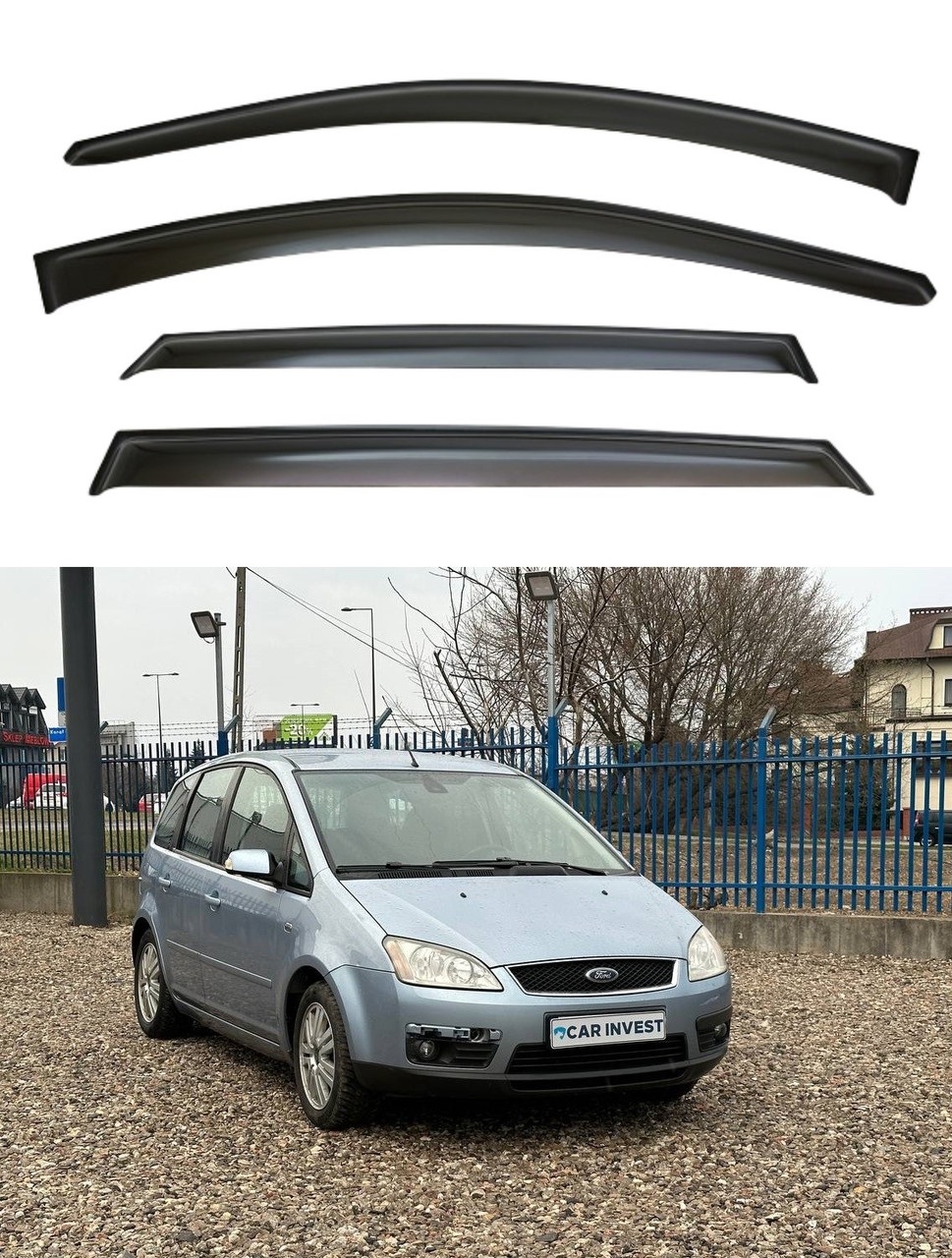 Вітровики Ford C-Max I 2003-2010 (скотч) VIP Китай