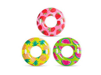 Надувне Коло "Фрукти", 2 ручки 56261 G-Rich