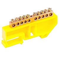 Шина нульова CD 6X9/10 для кріплення на DIN-рейку