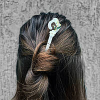 Шпилька для волосся "Конвалія" (біла)