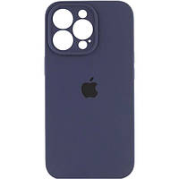 Чохол Fiji Silicone Case Full Camera для Apple iPhone 15 Pro Max бампер накладка із захистом камери Dark Blue