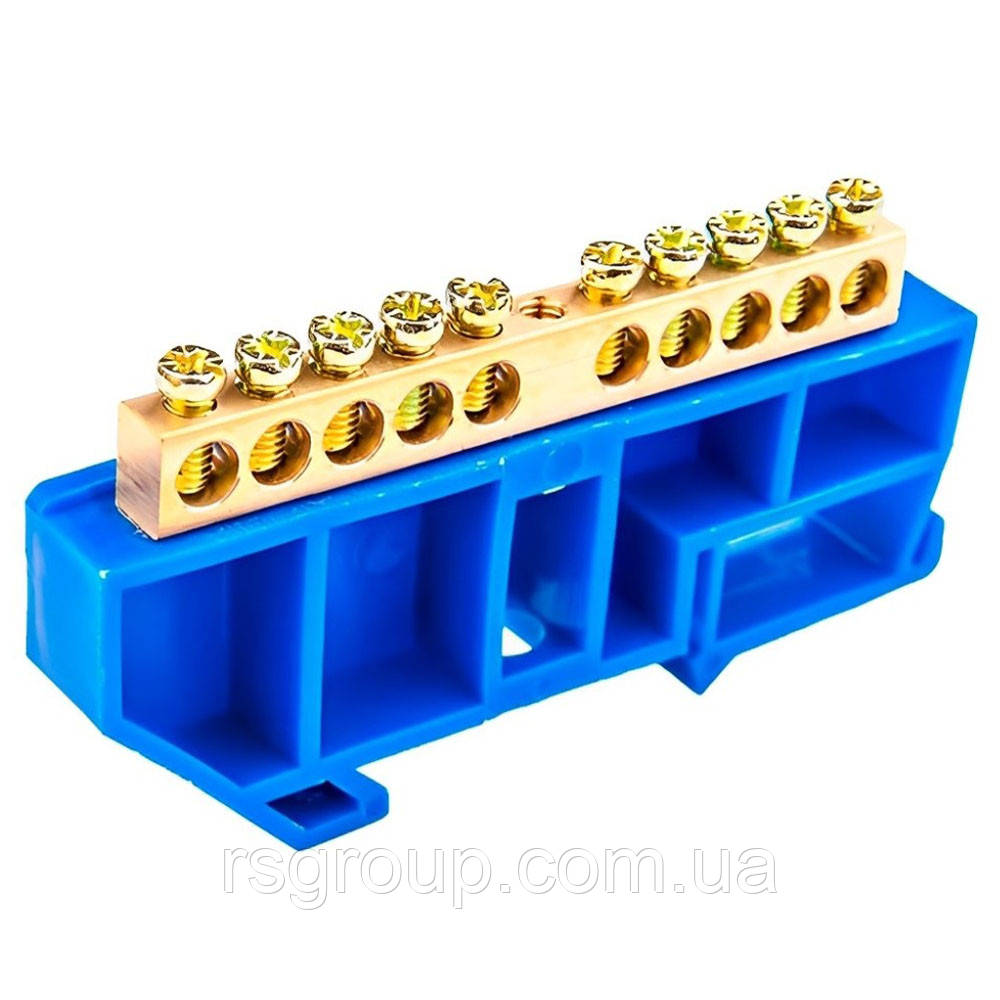 Шина нульова CD 6X9/10 для кріплення на DIN-рейку