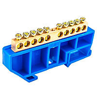 Шина нульова CD 6X9/10 для кріплення на DIN-рейку