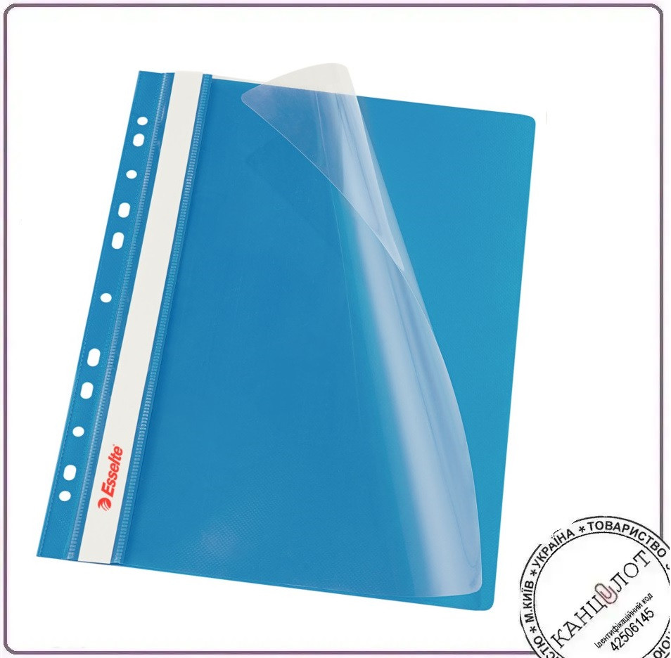 Швидкозшивач ESSELTE VIVIDA А4 , 10шт/уп., пластик синій (13586), фото 1