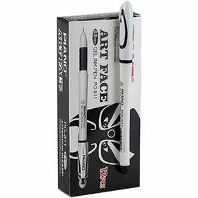 Ручка гелева чорна, синя  PG-811  PIANO2-529