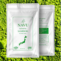 Японский матча латте чай маття Navu SAMIDORI 30 г зеленый органический натуральный зелёный порошковый