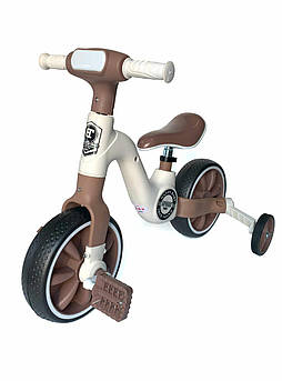 Дитячий велосипед біговел світиться з музикою, колеса знімаються, з педалями HLL205