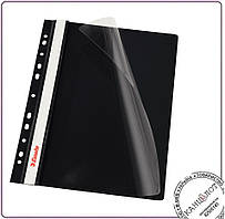 Швидкозшивач ESSELTE VIVIDA А4 , 10шт/уп., пластик чорний (13588)