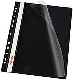 Швидкозшивач ESSELTE VIVIDA А4 , 10шт/уп., пластик чорний (13588), фото 2