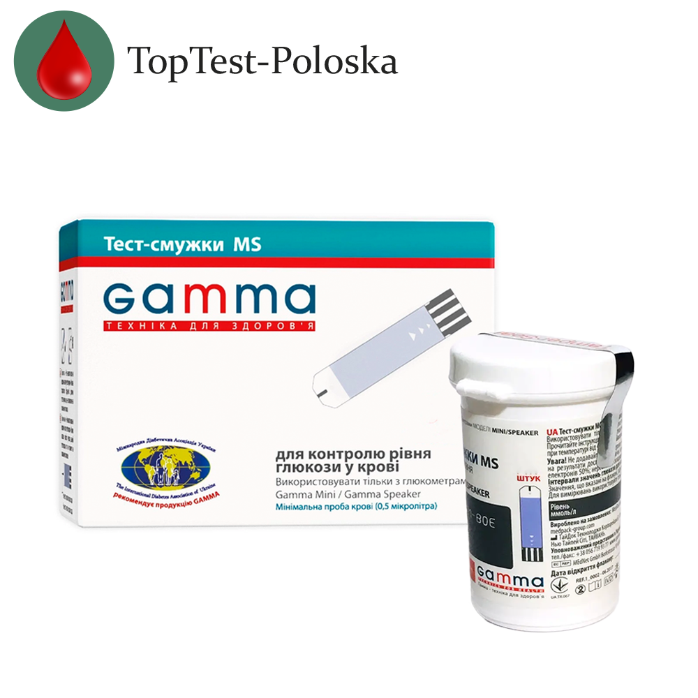 Тест-смужки Gamma MS 25