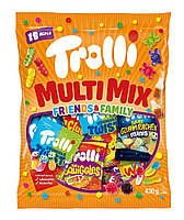 Жувальні цукерки Trolli Multi Mix Friends & Family без глютену та лактози, 430 г, 8 уп/ящ