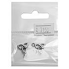 Набір 2 шт Підвіски Кулони 14х12х1,5 мм Триквіт, Метал Сріблястий, для Прикрас Рукоділля, фото 6