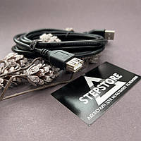Кабель удлинитель USB type A - USB type A USB 2.0 3m для передачи данных с позолоченными контактами