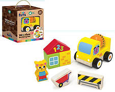 Дерев'яна іграшка Kids hits арт. KH20/017 (30шт) бетонозмішувач в коробці 16*19*10,3см