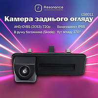 Камера заднего вида в ручку багажника для VW / Skoda Octavia 2, 3, A5 - AHD (2053) 720p (CCD) 170° (LS8011)