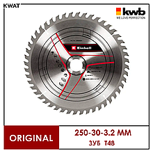 Диск пильний по дереву для торцювальної пили KWB 250х30х3.2 мм T48