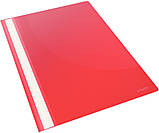 Швидкозшивач ESSELTE VIVIDA А4 , 25шт/уп., пластик червоний (15385), фото 2