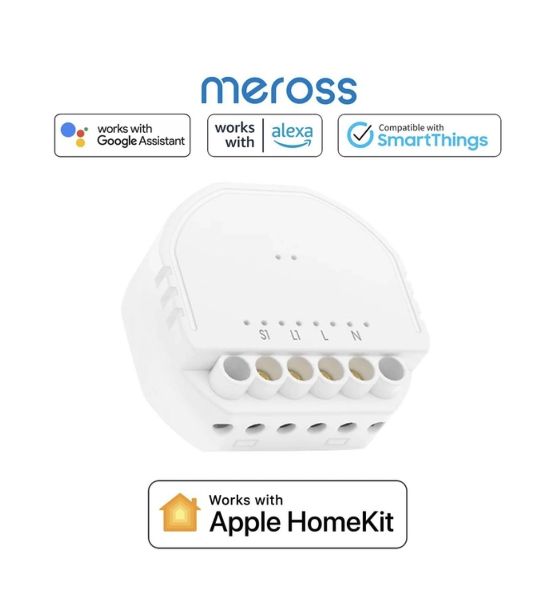 Розумне реле Meross Smart Wi-Fi In-Wall Switch