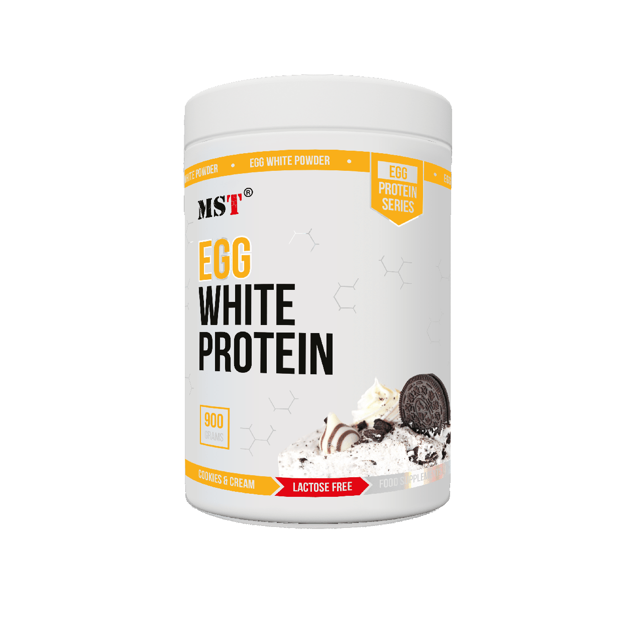 Яєчний протеїн MST® EGG White Protein 900 г, Coockies-сream