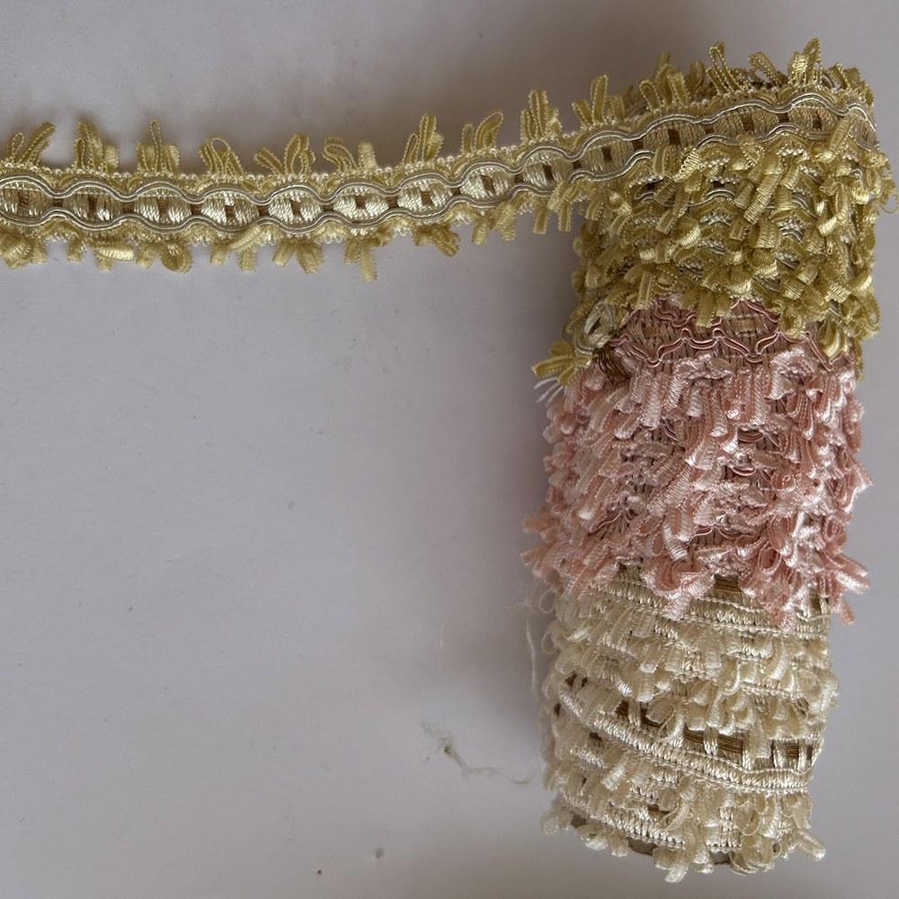 Тасьма ромби бежева світла з лимонним (в.849) (61103.001)