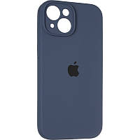 Чохол Fiji Silicone Case Full Camera для Apple iPhone 15 Plus бампер накладка із захистом камери Dark Blue