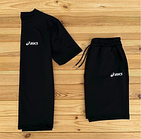 Футболка та шорти Asics чорний комплект