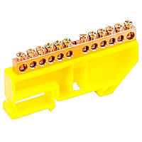 Шина нульова CD 6X9/12 для кріплення на DIN-рейку